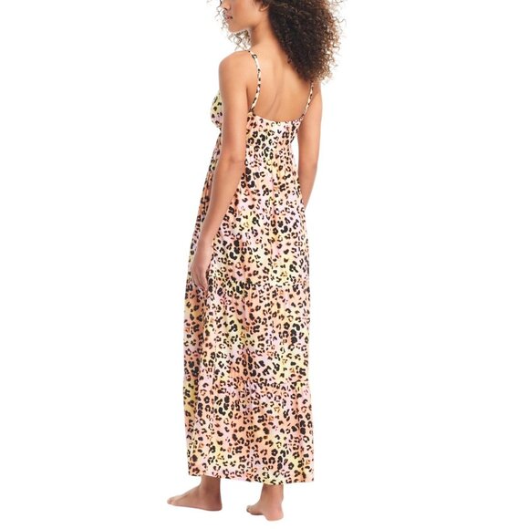 Bar III Womens Animal-Print Swim Cover Up Dress MBSH24834 Multi Animal Pink XS - Picture 7 of 8